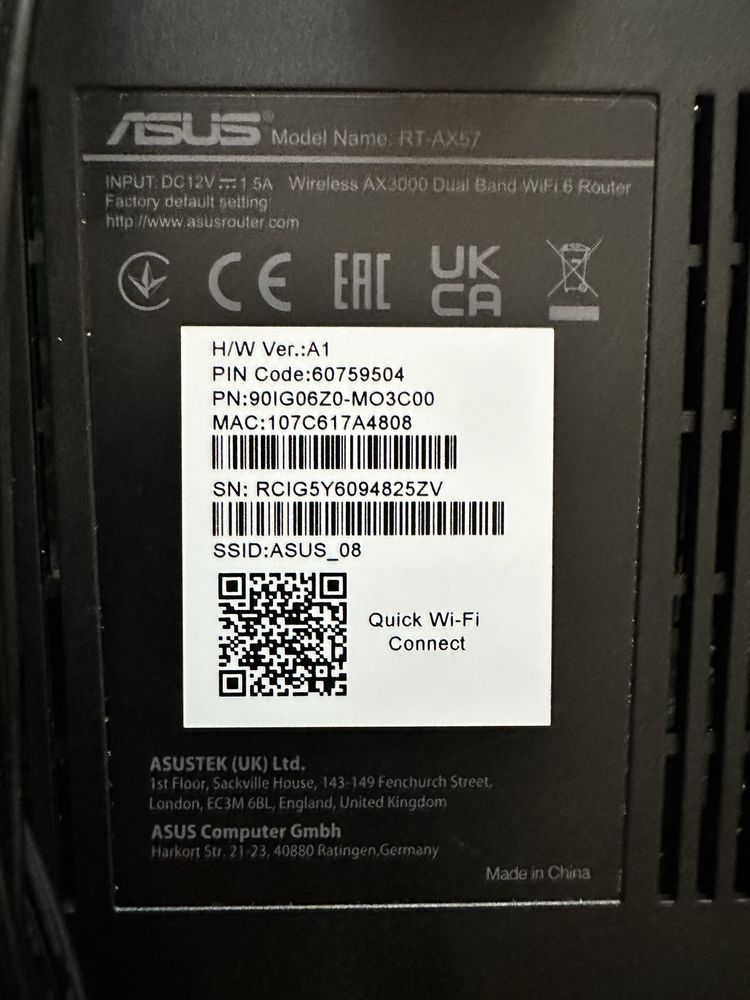 Router asus rt-ax57 oraz rt-ax55