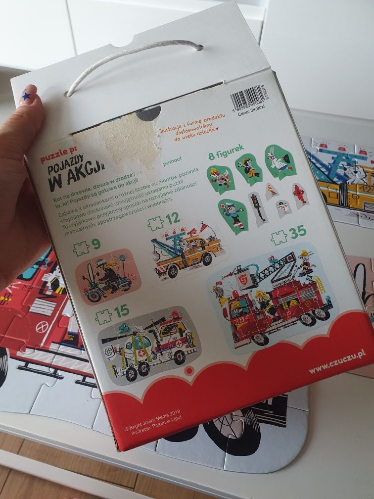 Czuczu puzzle pojazdy w akcji 71 elementów progresywne
