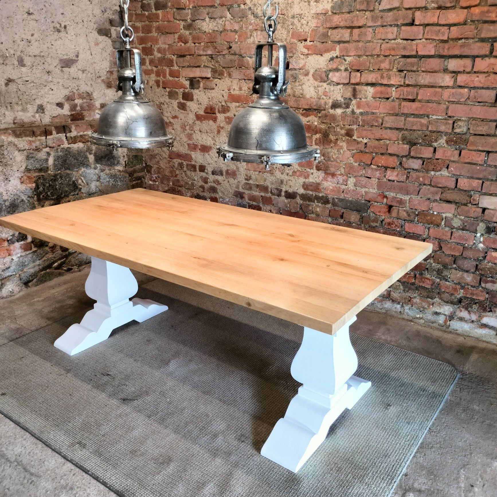 Stół dębowy klasztorny Loft Glamour