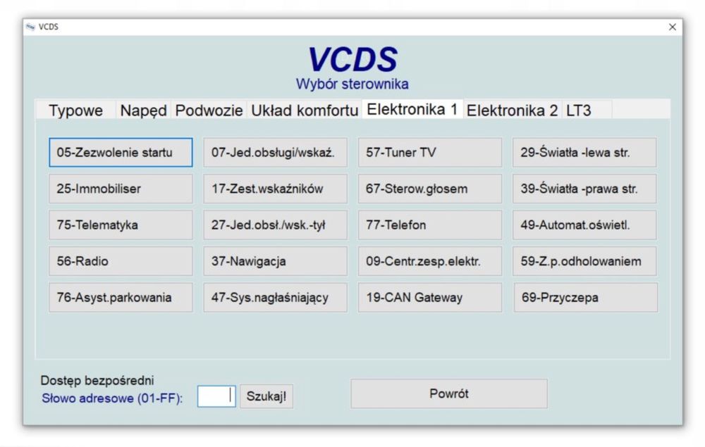 VW Audi Skoda Seat VAG VCDS VAS Kody,Loginy,Kodowania kodowanie  2024r