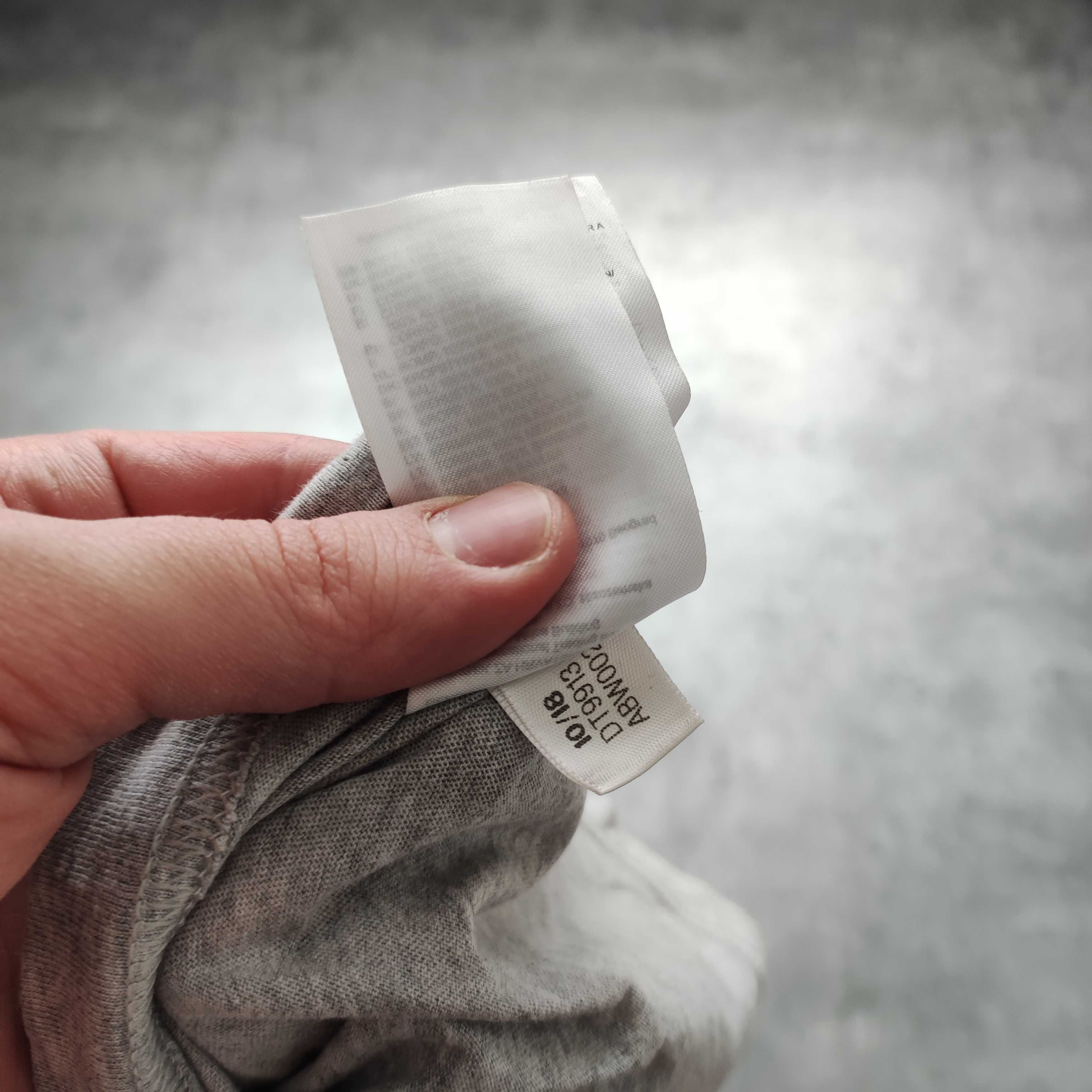 MĘSKA Koszulka Bawełna Duże Logo Adidas The Brand Nadruk Casual Sport