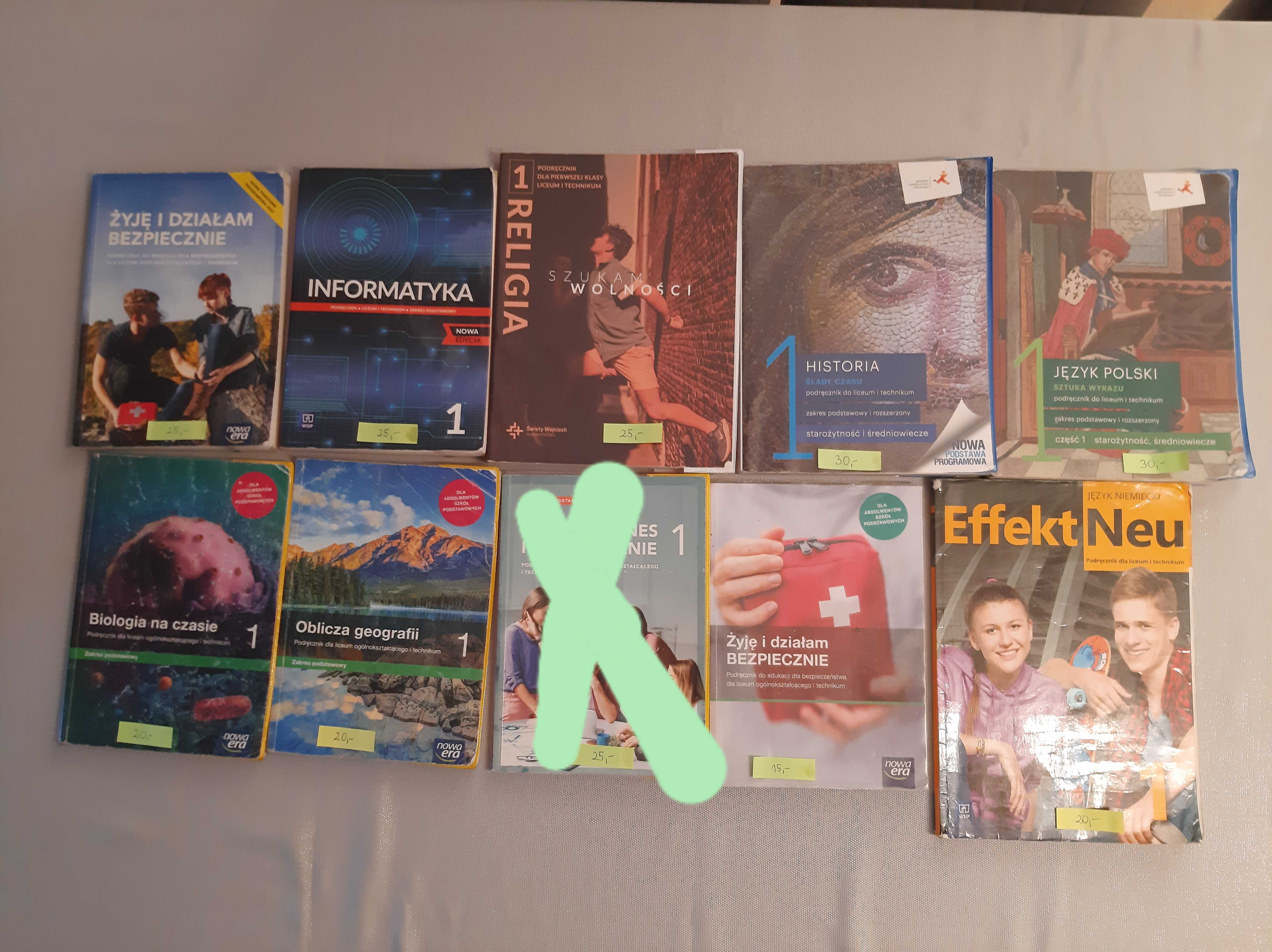 Książki do technikum kl 1