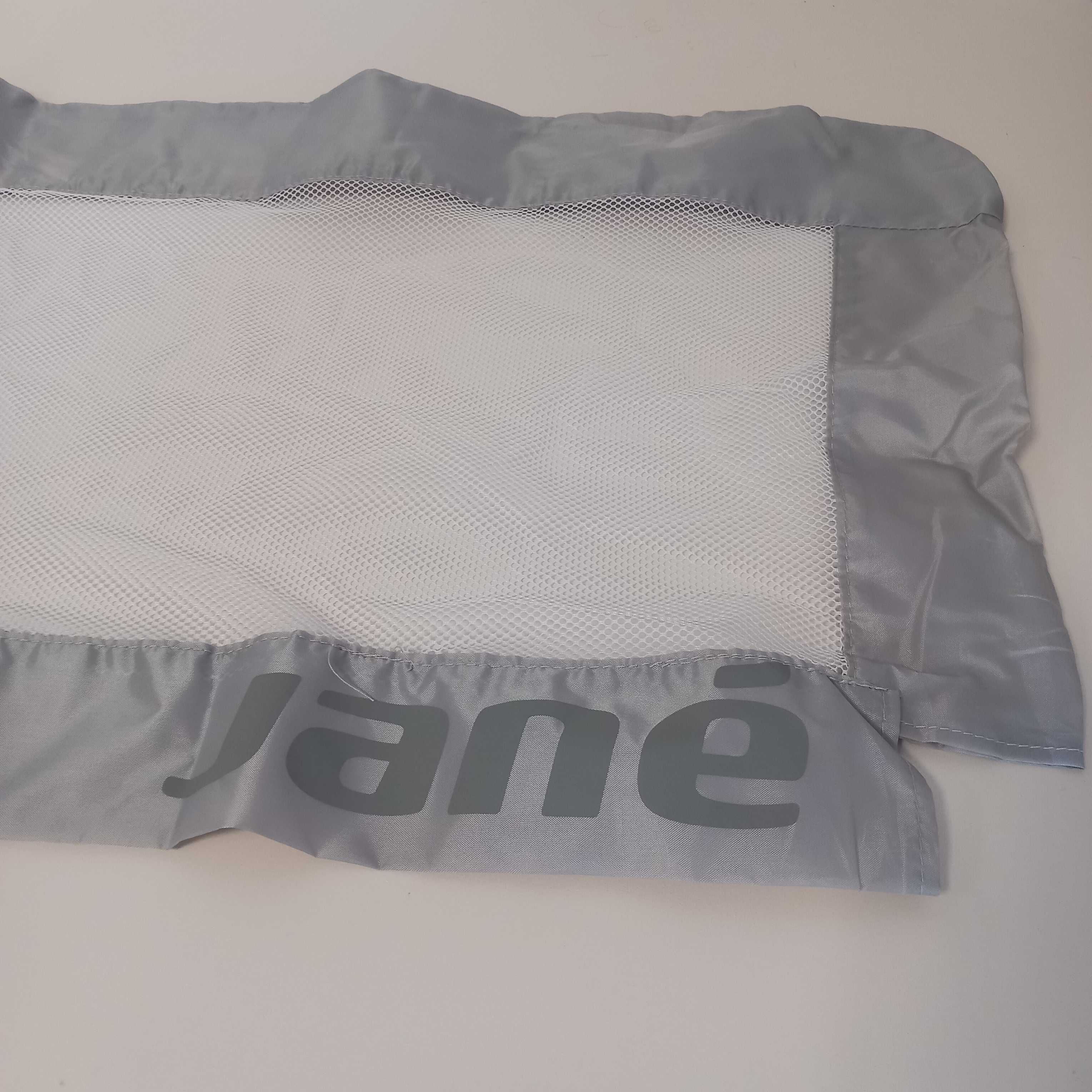 Jane Barierka ochronna do łóżka 140 x 50 cm szara składana B109 A