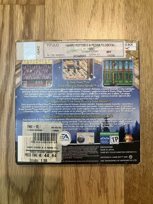 Jogo GBC Harry Potter e a Pedra Filosofal