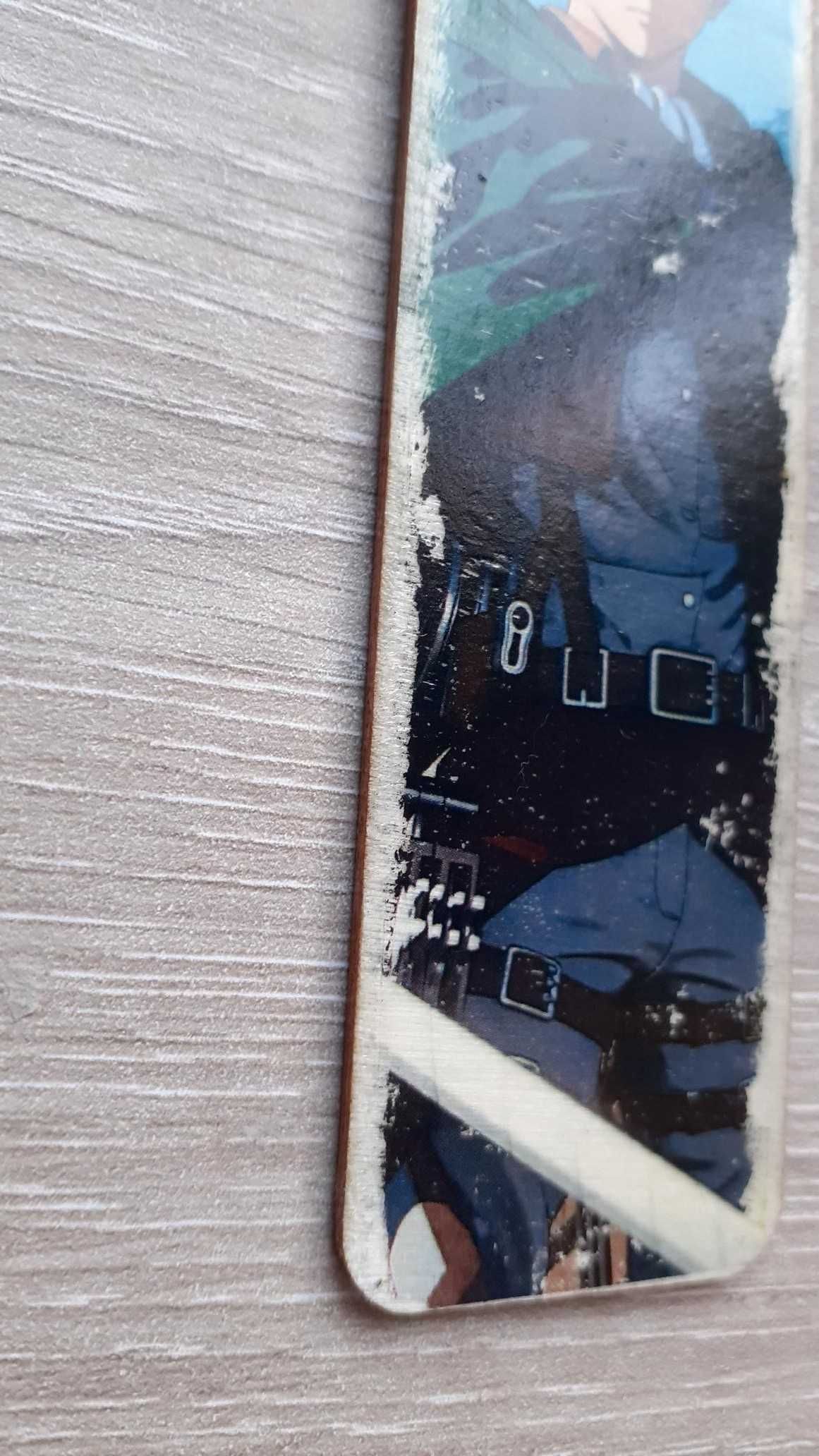 Decoração madeira pendurar Levi Ackerman anime Attack on titan