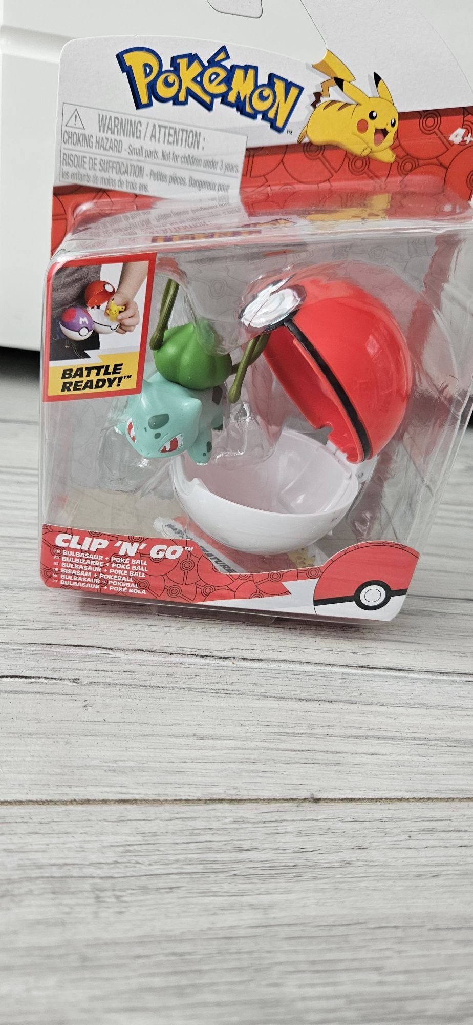 Zabawka pokemon clip 'N' go bulbasaur