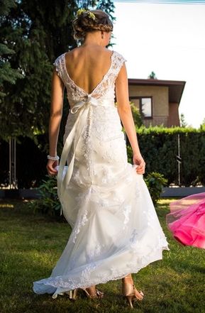 Sprzedam koronkową suknię ślubną Sincerity 3785 rozmiar 34/36