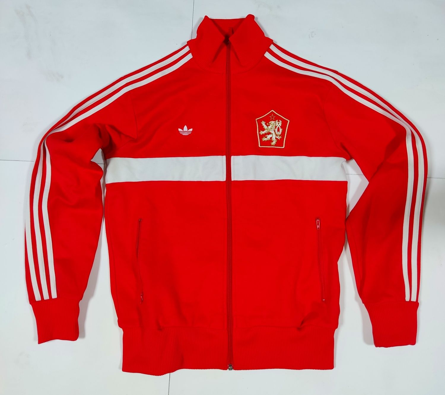 Олимпийка Adidas originals ЧССР vintage матовый эластик М.