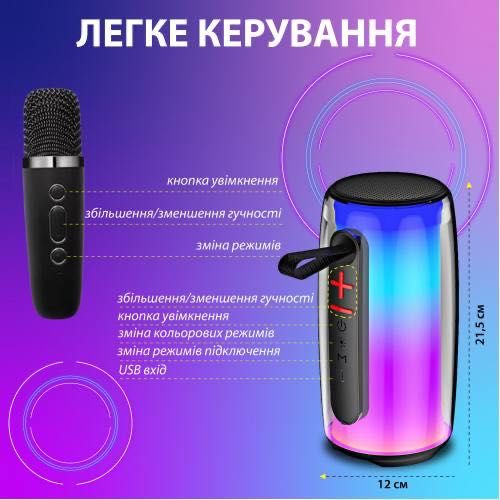 Портативная колонка Bluetooth беспроводная Pulse 6 с микрофоном