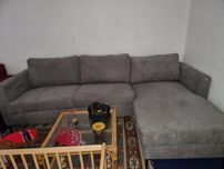Sofa chaise long gato preto