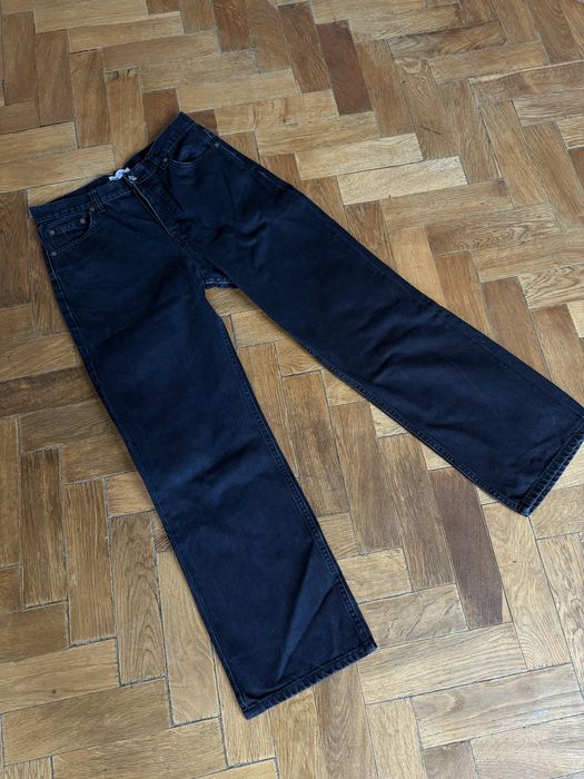 Базові чорні джинси прямого крою Zara, розмір 38