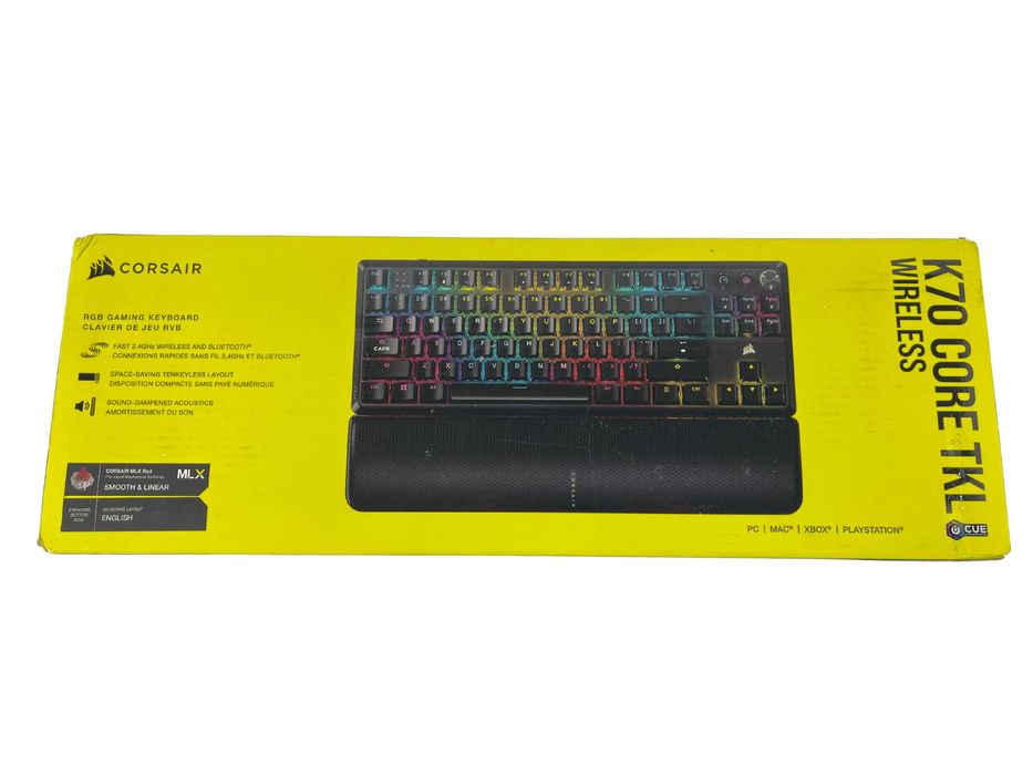 Клавіатура механічна Corsair K70 Core TKL Wireless RGB
