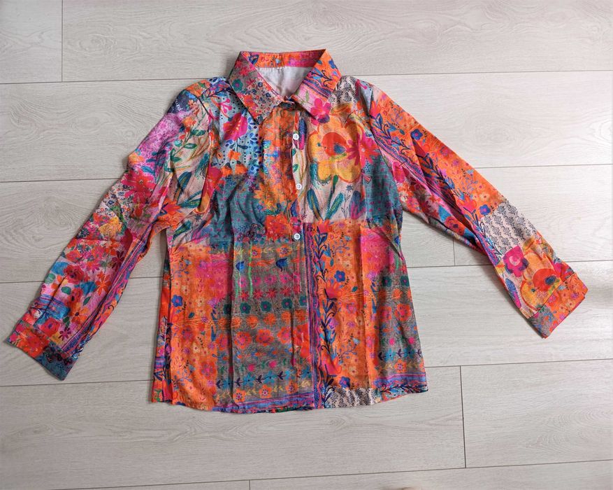 Piękna kolorowa koszula kolory i wzór boho hippie etniczna
S / 36