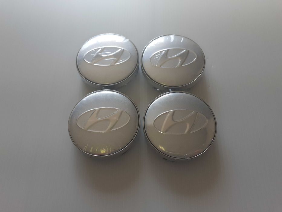 Centros/tampas de jante completos Hyundai com 56, 60, 65 e 68 mm
