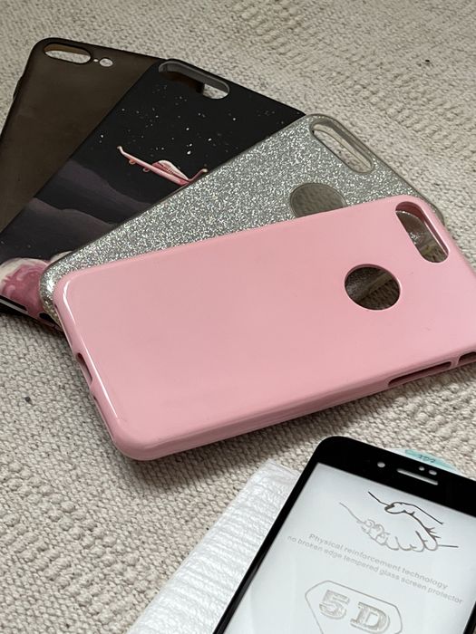 iPhone 7 Plus  чохли + захисне скло нове