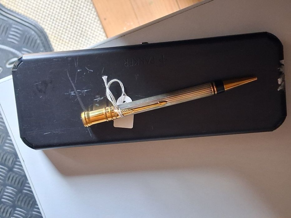 Caneta Ballpoint Parker Duofold prata 925