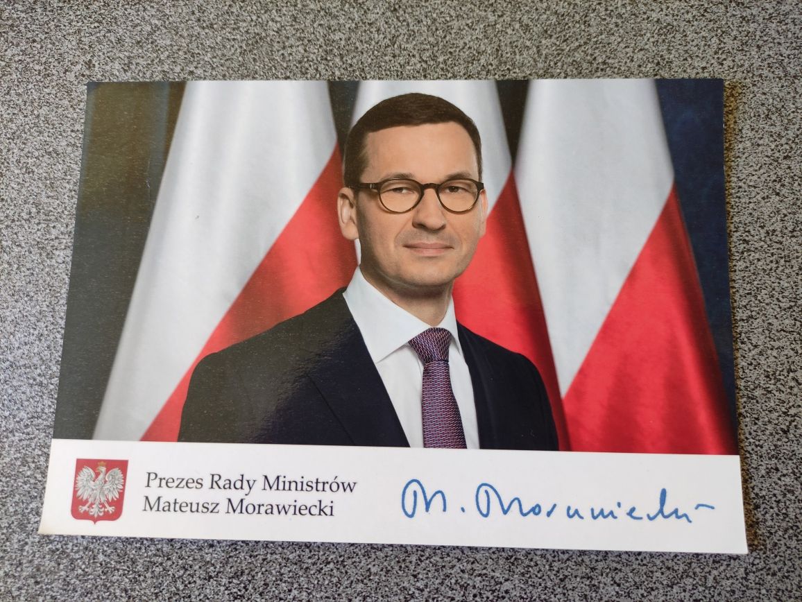 Autograf podpis Mateusz Morawiecki PL Polityka Partia Kolekcja Premier