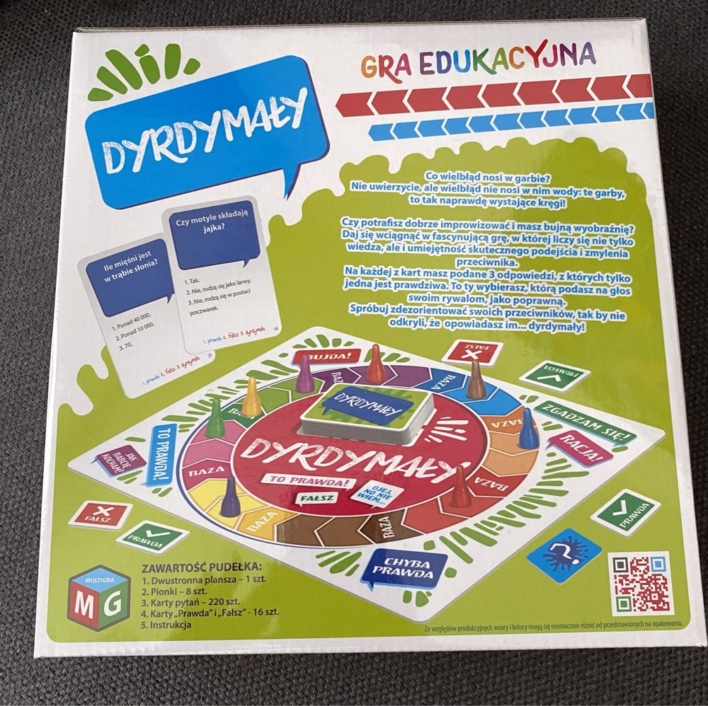 Dyrdymały - gra edukacyjna, planszowa NOWA