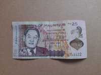 Banknot 25 rupii Mauritius, banknot plastikowy