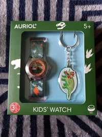 NOWY zegar zegarek dziecięcy breloczek brelok dino dinozaur auriol