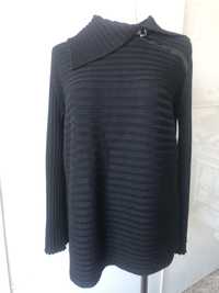 Gruby czarny sweter Wallis rozmiar 16