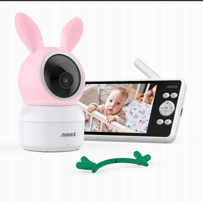 ANNKE Niania Elektroniczna Kamera 1080P + Monitor LCD 5" 4000mAh