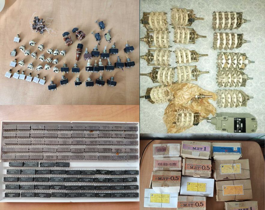 Резисторная сборка, Диодний мост, Микросхемы, галетные переключатели