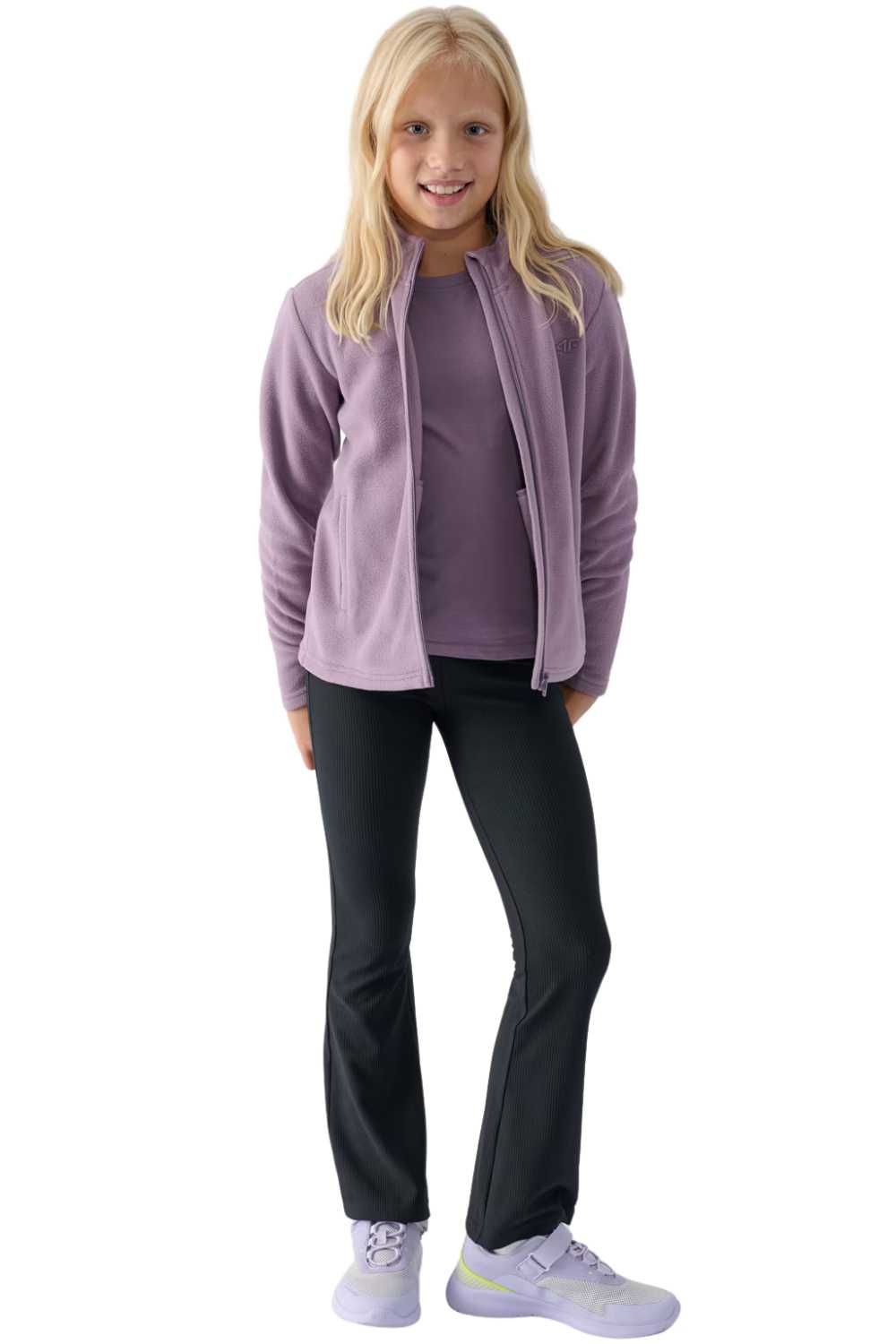 Bluza polar slim 4F dziewczęca rozpinana ciepła: różne rozmiary