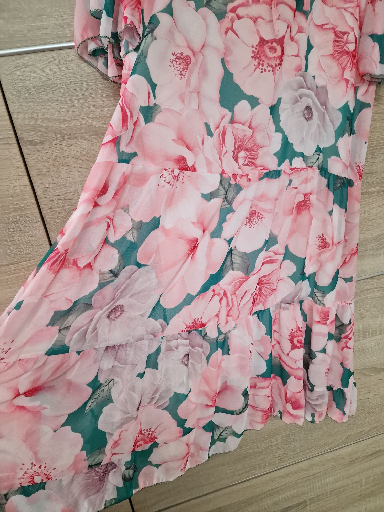 Sukienka kwiaty lato 42 44