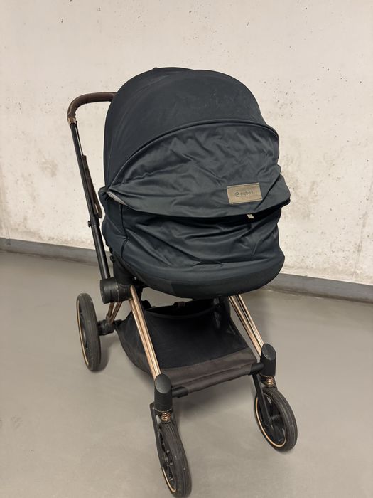 Cybex Priam czarny spacerówka + godnola