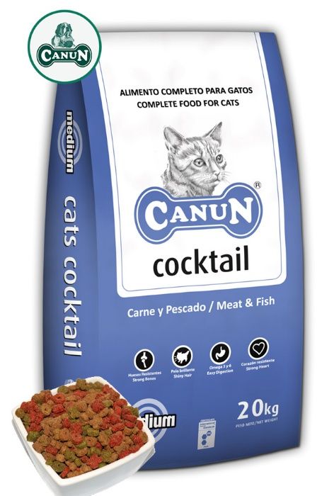 Karma dla Kota CANUN CAT COCKTAIL z kurczakiem 25% Mięsa 4 kg