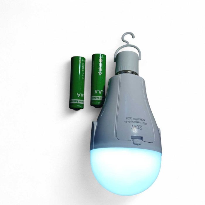 Аварийная LED Лампа под обычный патрон E27. Аккумуляторы 2 шт,