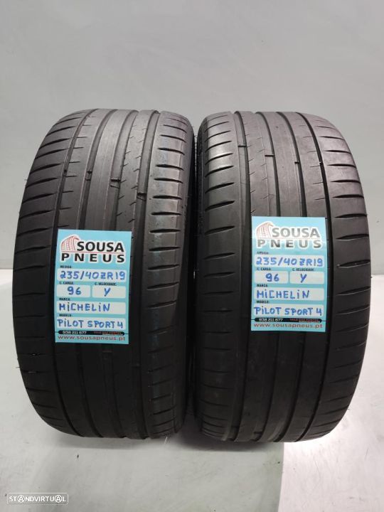 2 pneus semi novos 235-40r19 michelin - oferta dos portes