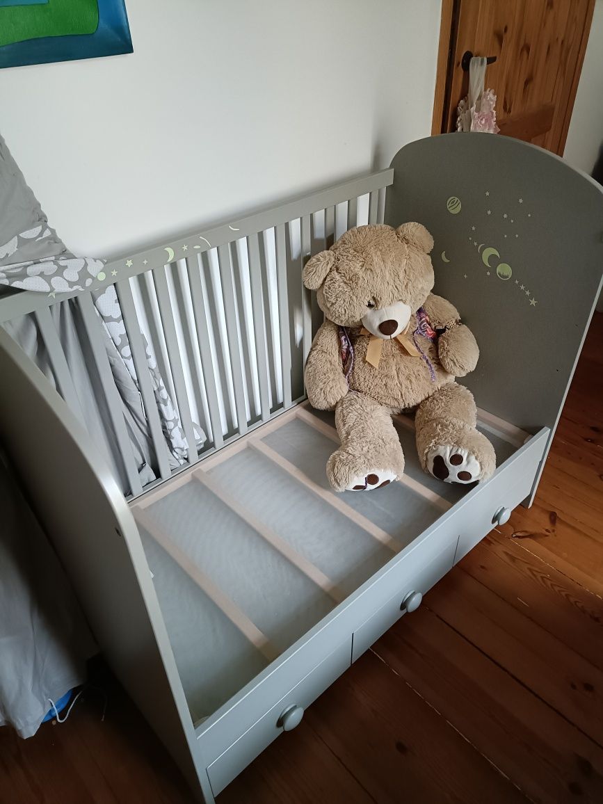 Łóżkeczko dla niemowląt Ikea gonatt 60x120