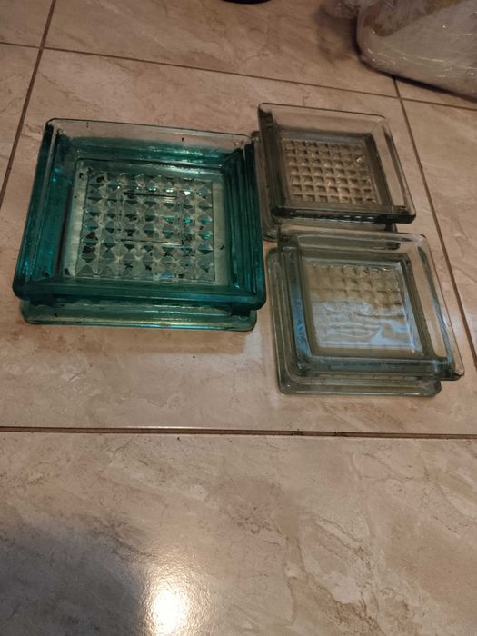 Stara szklana popielniczka luksfer PRL