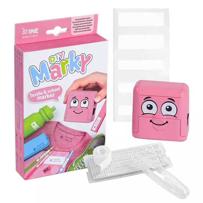 Pieczątka Drukarenka Diy Marky do odzieży różowa. Colop