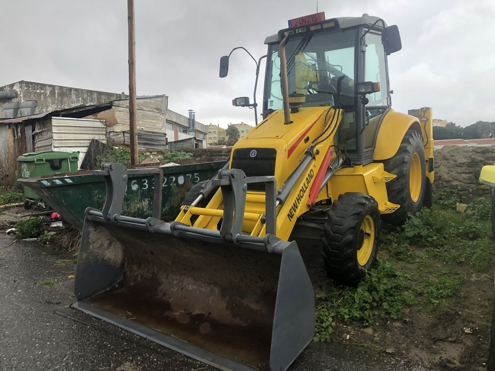 retro escavadora new holland lb 110b