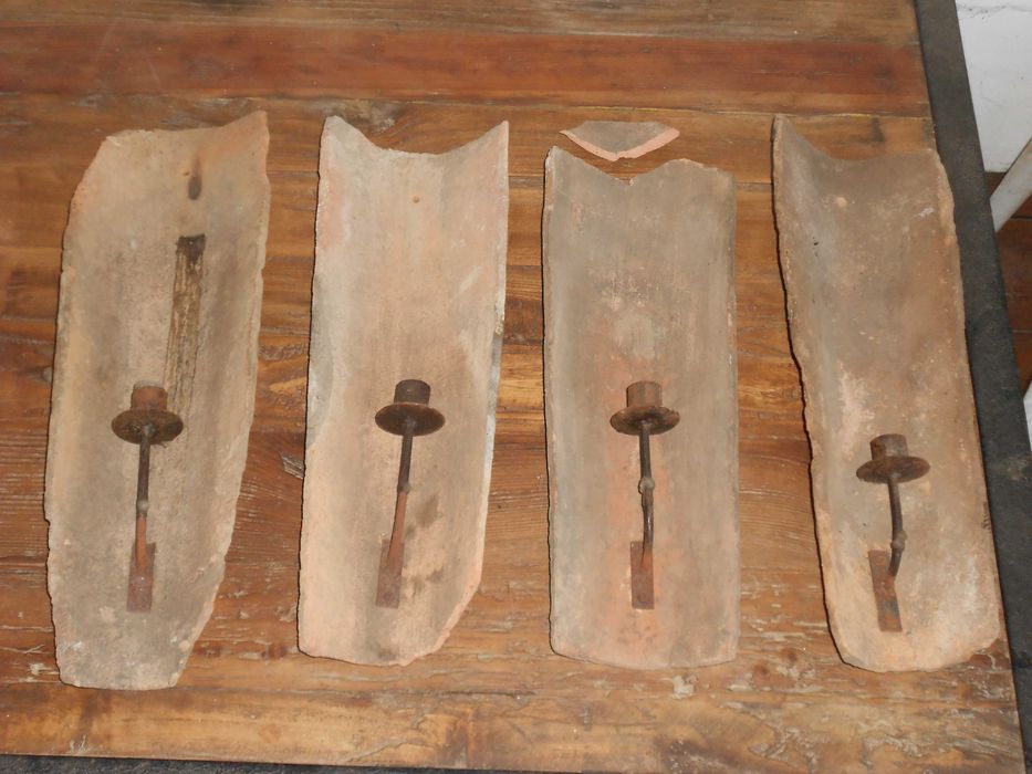 Castiçal parede porta velas rustico artesanal Santiago Compostela