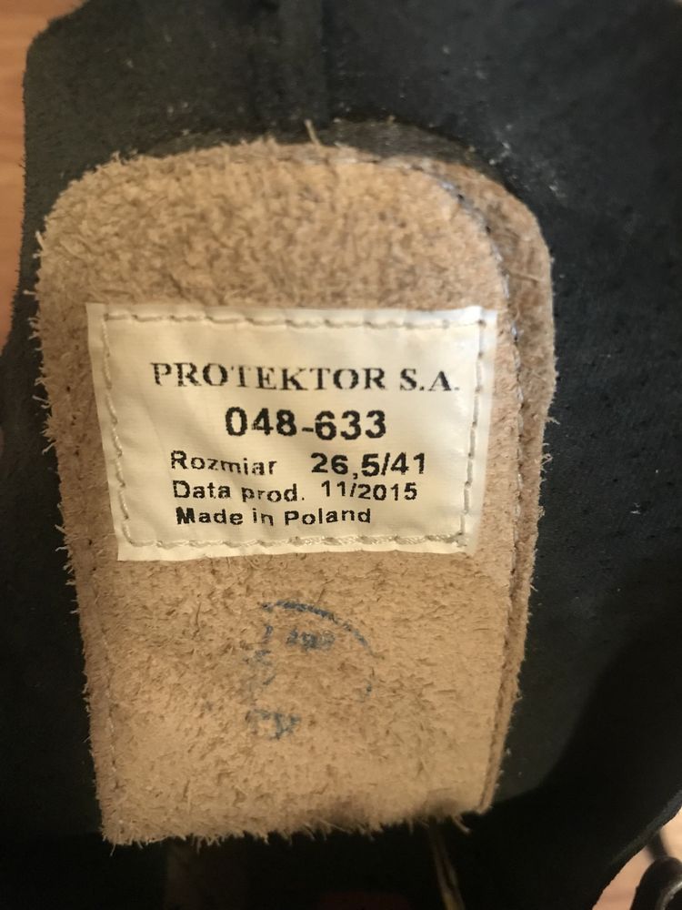 Buty męskie Protektor wojskowe skóra