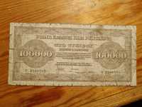 Banknot 100000 marek polskich mkp 1923