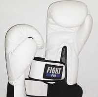 Боксерские перчатки Fight Pro Basic White 14oz