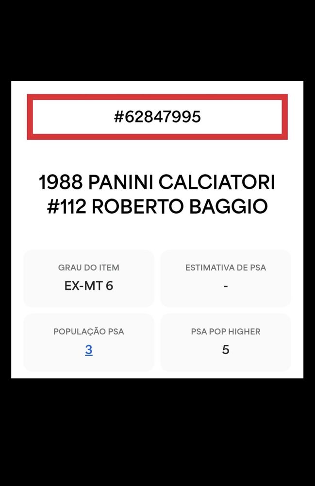 Cromo de 88/89 Roberto Baggio