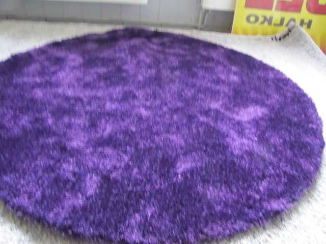 Dywan chodnik okrągły 140cm Tom Tailor Soft Uni fioletowy miękki