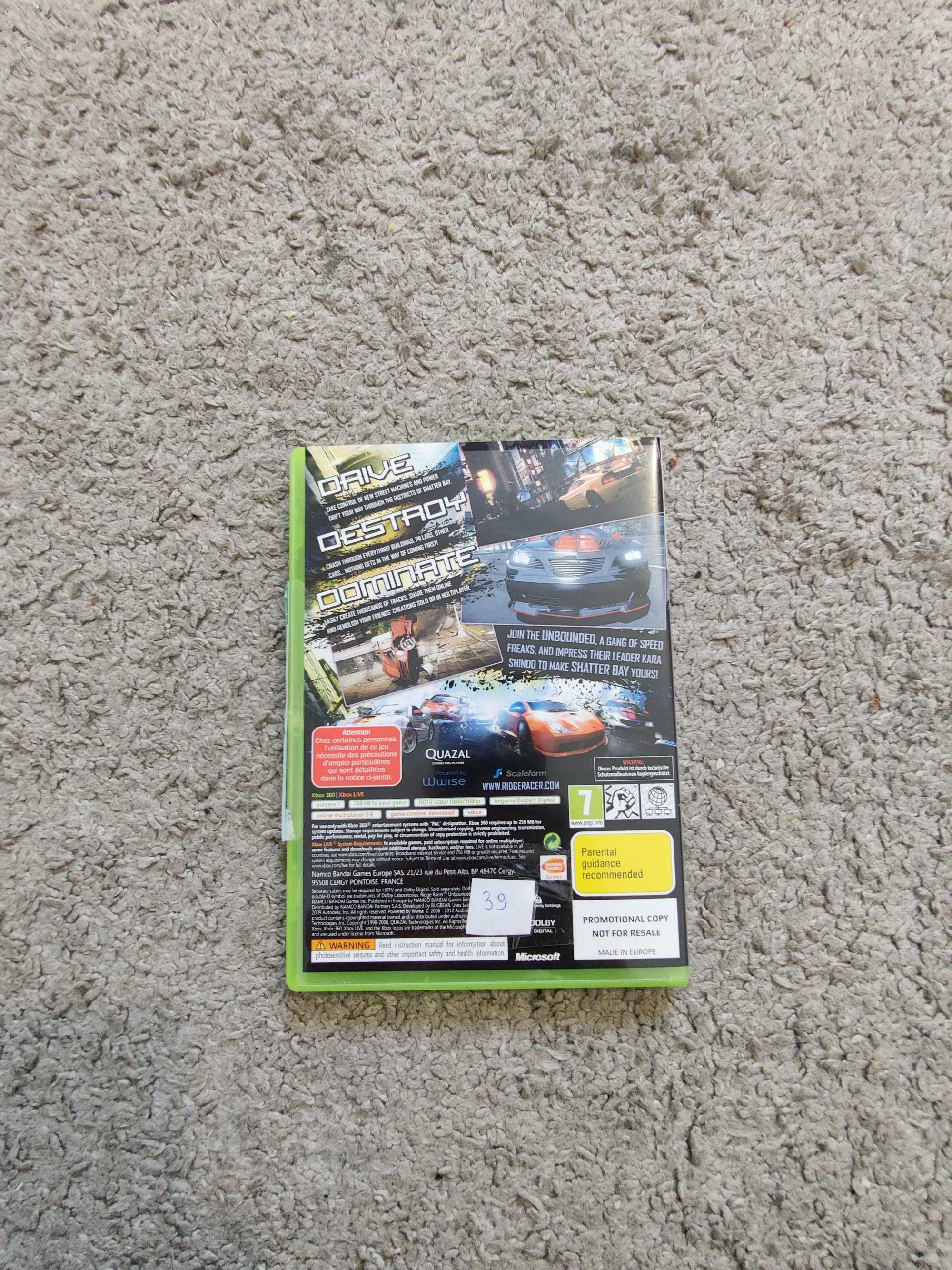 Gra Xbox360 / Xbox 360 - Ridge Racer unbounded ( język ANG )