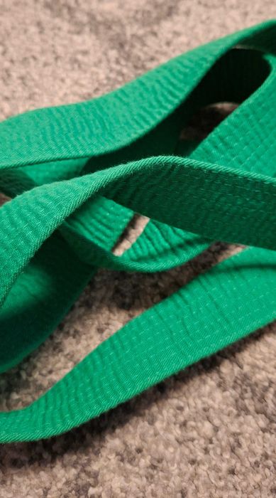 Pas karate taekwondo judo Adidas 340 cm zielony