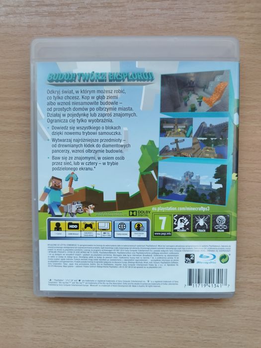 Minecraft ps3,pl,możliwa wysyłka przez olx