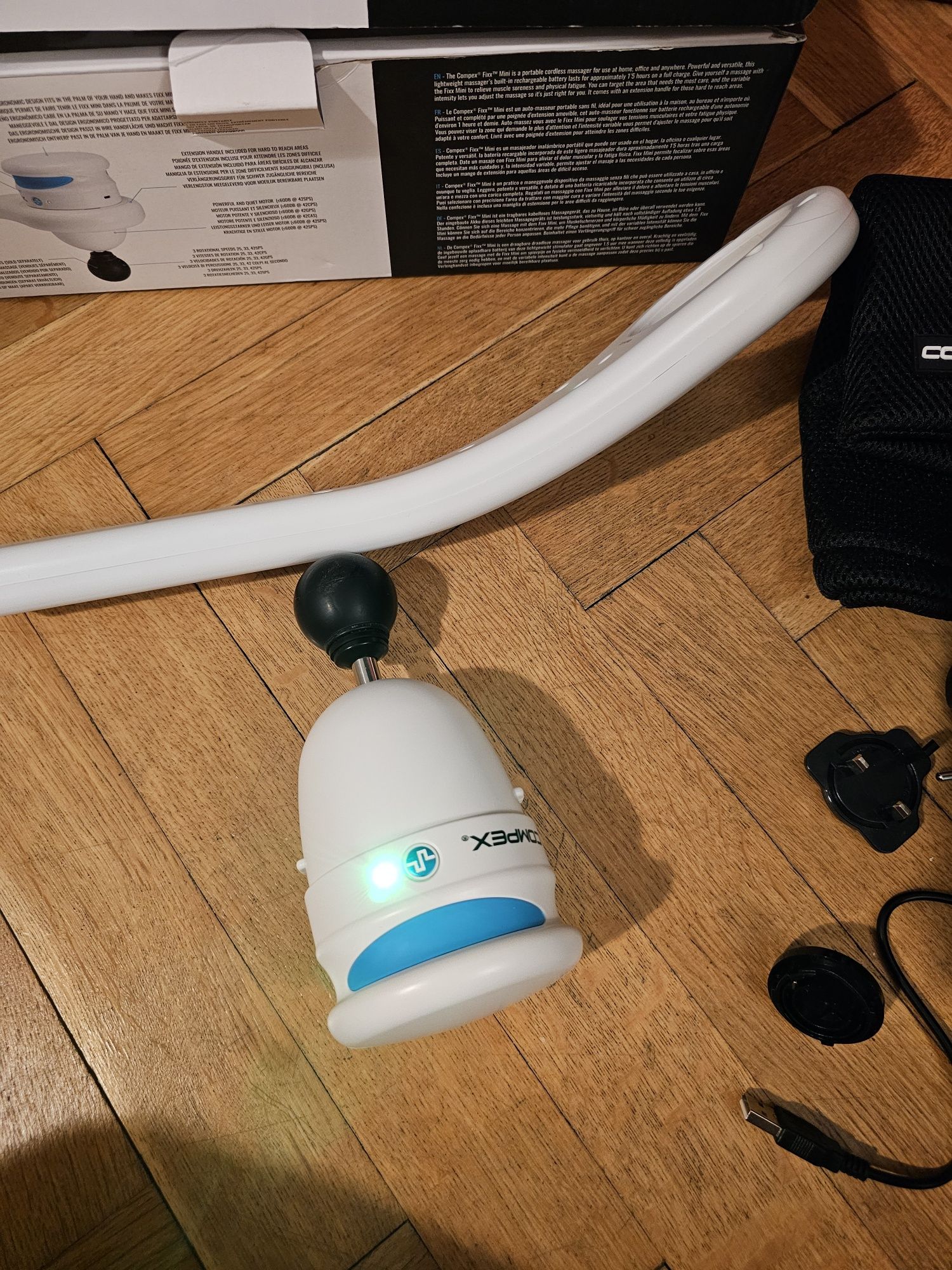 Compex Fixx Mini Stymulator mięśni biały Masażer Pistolet Ultra Fix