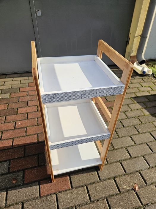 Regał łazienkowy trzypoziomowy 72 cm