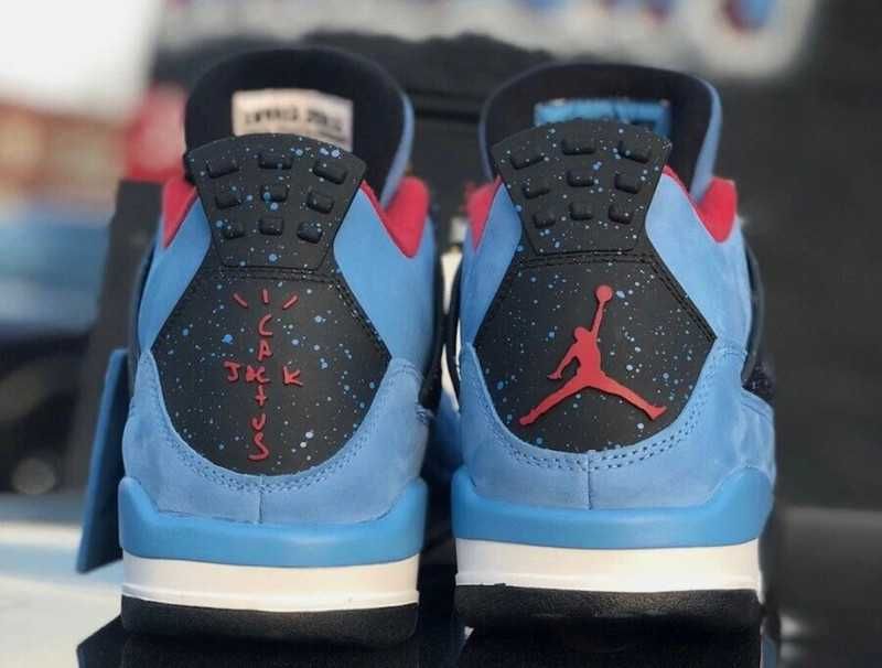 Nowość*NowyJordan4NikeAir4 NiebieskiUnisexTrampki 43