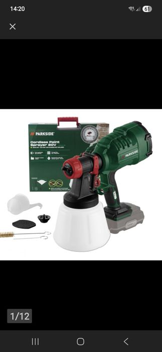 Pistolet malarski Parkside 20V